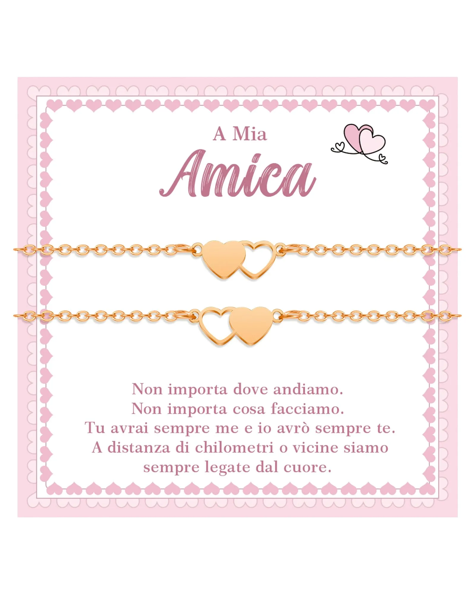 Cheerslife 2Pcs Regalo Amica Speciale Originale Braccialetti Amicizia - immagine 1