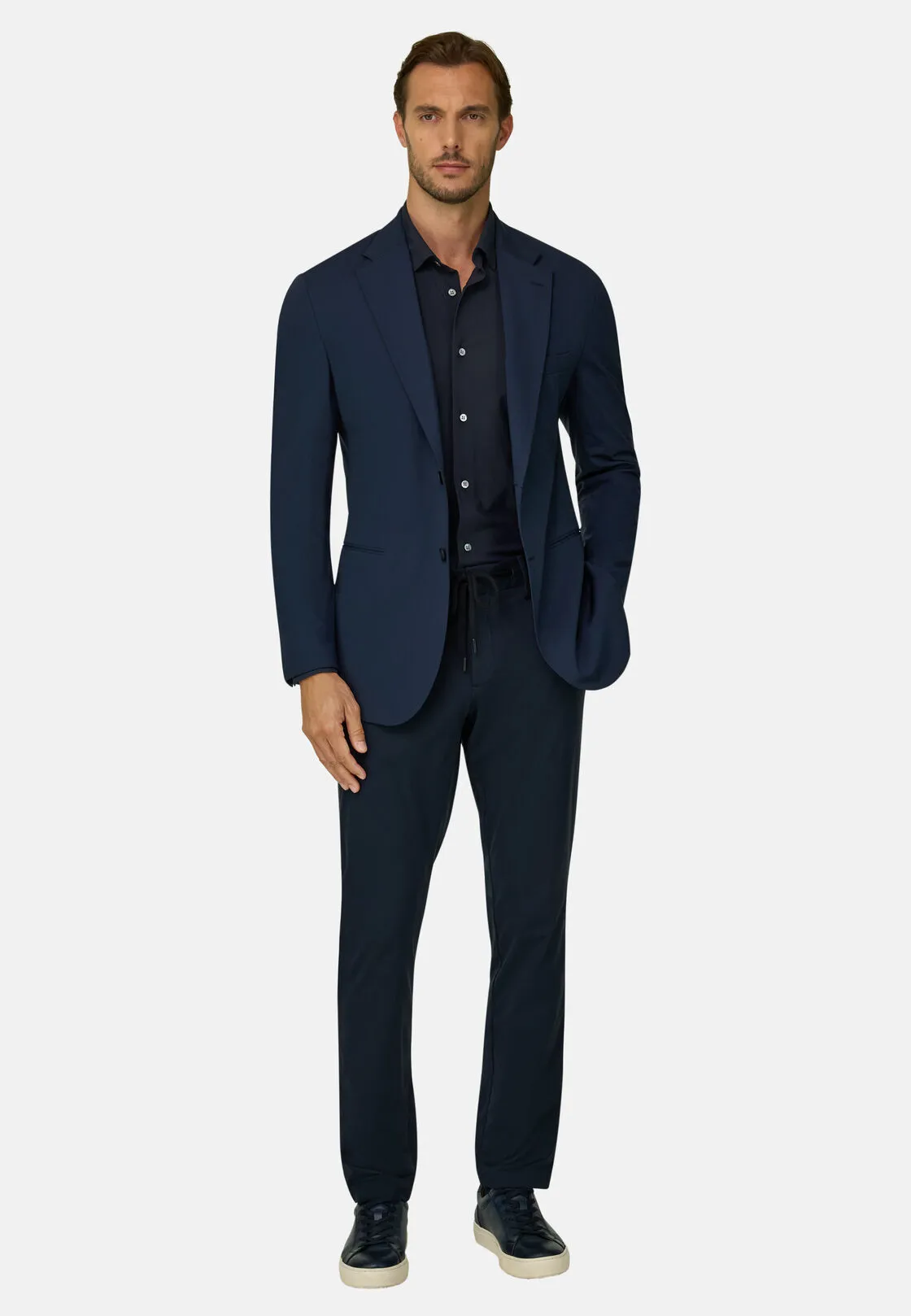 Boggi, Giacca In Nylon Elasticizzato B Tech, Donna, Navy, Taglia: 46 - immagine 2