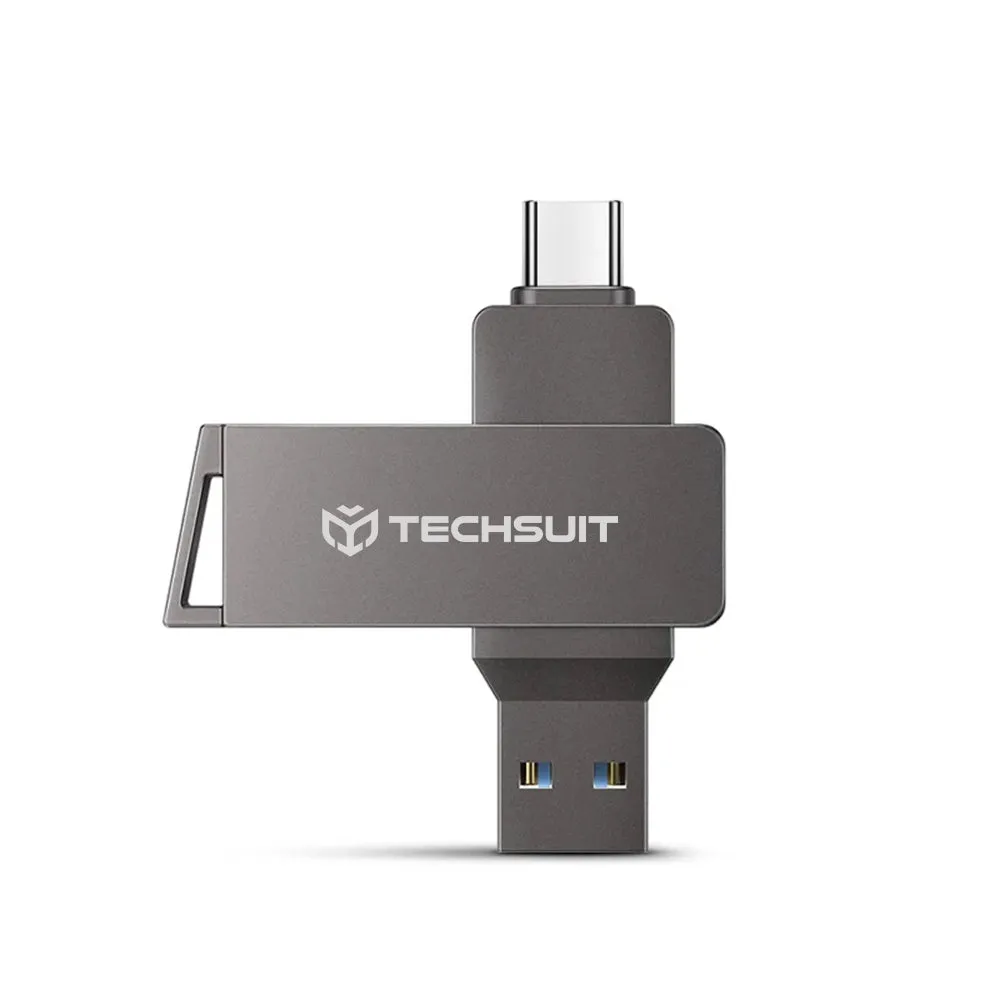 Memoria Esterna USB-A 3.0 / USB-C Techsuit THSM20, 256Gb - immagine 1