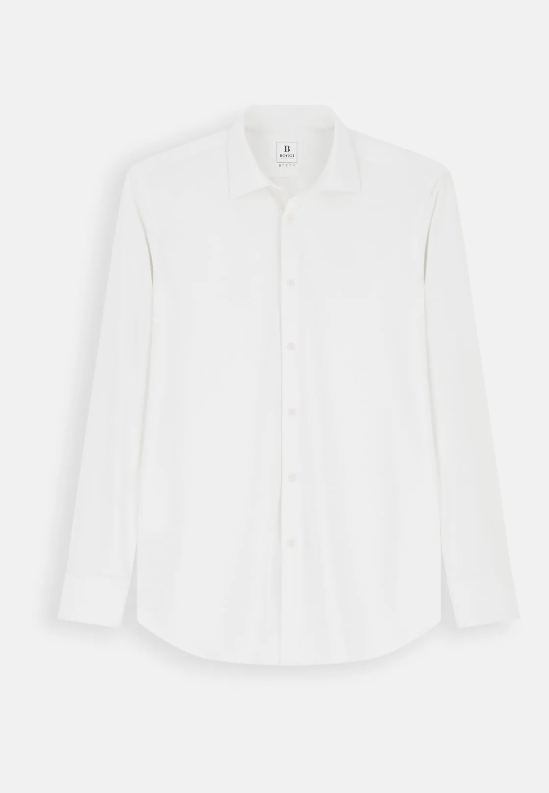 Boggi, Camicia In Nylon Elasticizzato B Tech Slim Fit, Uomo, Bianco, Taglia: XL - immagine 6