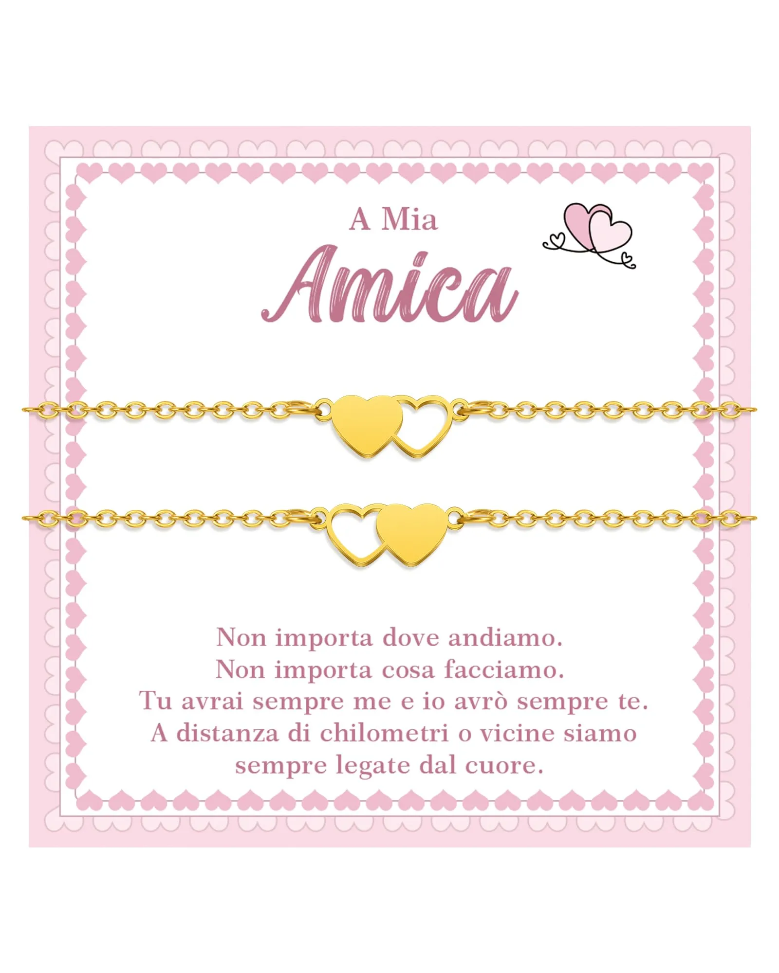 Cheerslife 2Pcs Regalo Amica Speciale Originale Braccialetti Amicizia - immagine 1