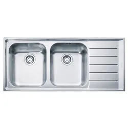 Lavello 2 vasche (116,4x51,4cm) Nex 221 Dx NEPTUNE Inox Spazzolato 127 0059 718 - immagine 1