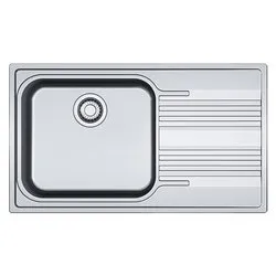 Lavello 1 vasca (86x50cm) Srx 611 SMART Inox Spazzolato 101 0356 881 - immagine 1