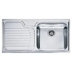 Lavello 1 vasca (100x50cm) Gax 611 GALASSIA Inox Spazzolato 101 0017 508 - immagine 1