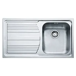 Lavello 1 vasca (86x50cm) Lll 611 L LOGICA LINE Inox Dekor 101 0086 240 - immagine 1