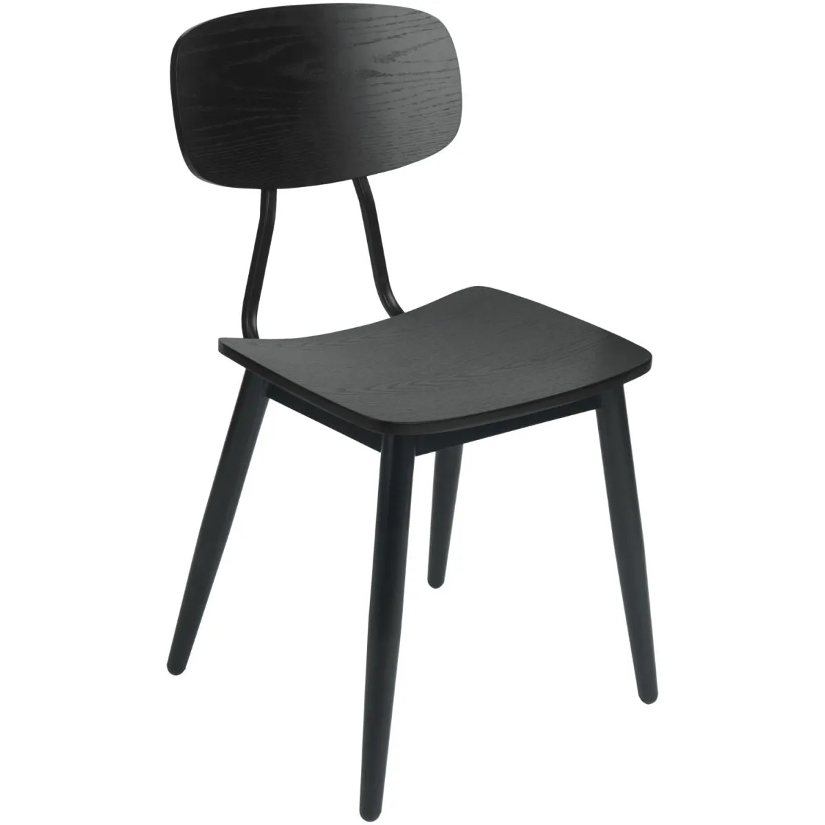 2x VEGA Sedia Scuola; 50x47x85 cm (LxPxH); seduta nero, struttura nero; 2 pz. / Pacco - immagine 1