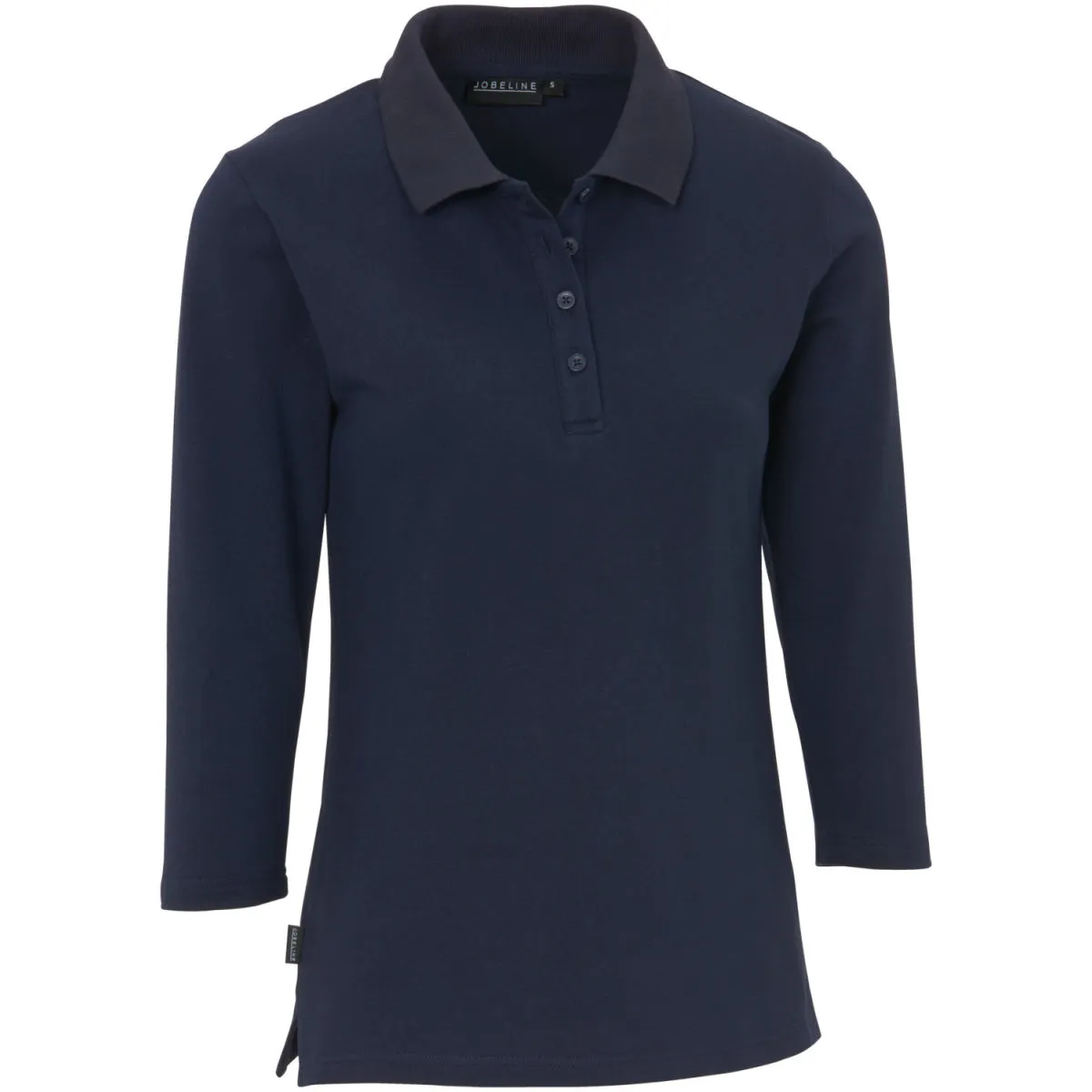 JOBELINE Polo da donna Cato maniche 3/4; Taglia 2XL; blu navy - immagine 1