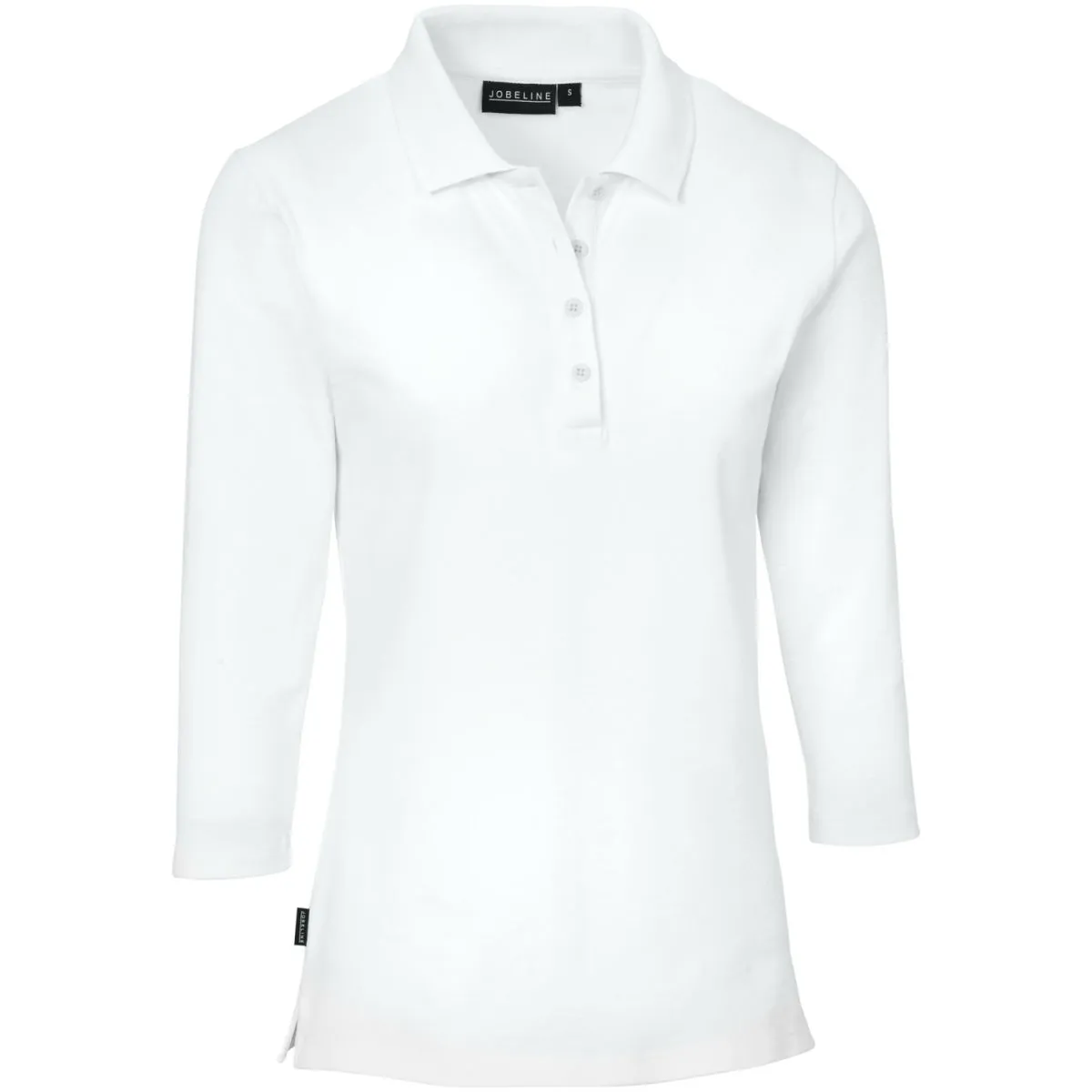 JOBELINE Polo da donna Cato maniche 3/4; Taglia 2XL; bianco - immagine 1
