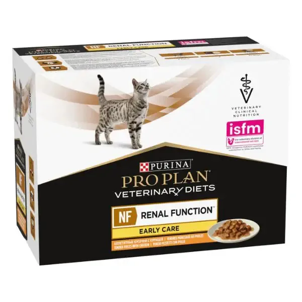 Purina Veterinary Diets NF Cat Renal Function Early Care multipack 10x85 gr Pollo - Dieta veterinaria per gatti - immagine 1