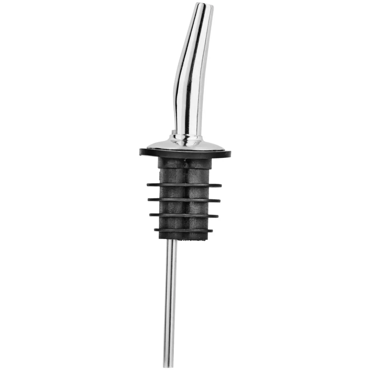 10x PULSIVA Beccuccio Owen Freeflow; 3x11 cm (ØxL); argento/nero; 10 pz. / Pacco - immagine 1
