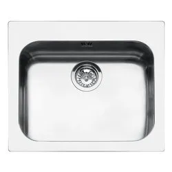 Lavello 1 vasca (58x50cm) ALBA Inox Spazzolato VS50P3 - immagine 1