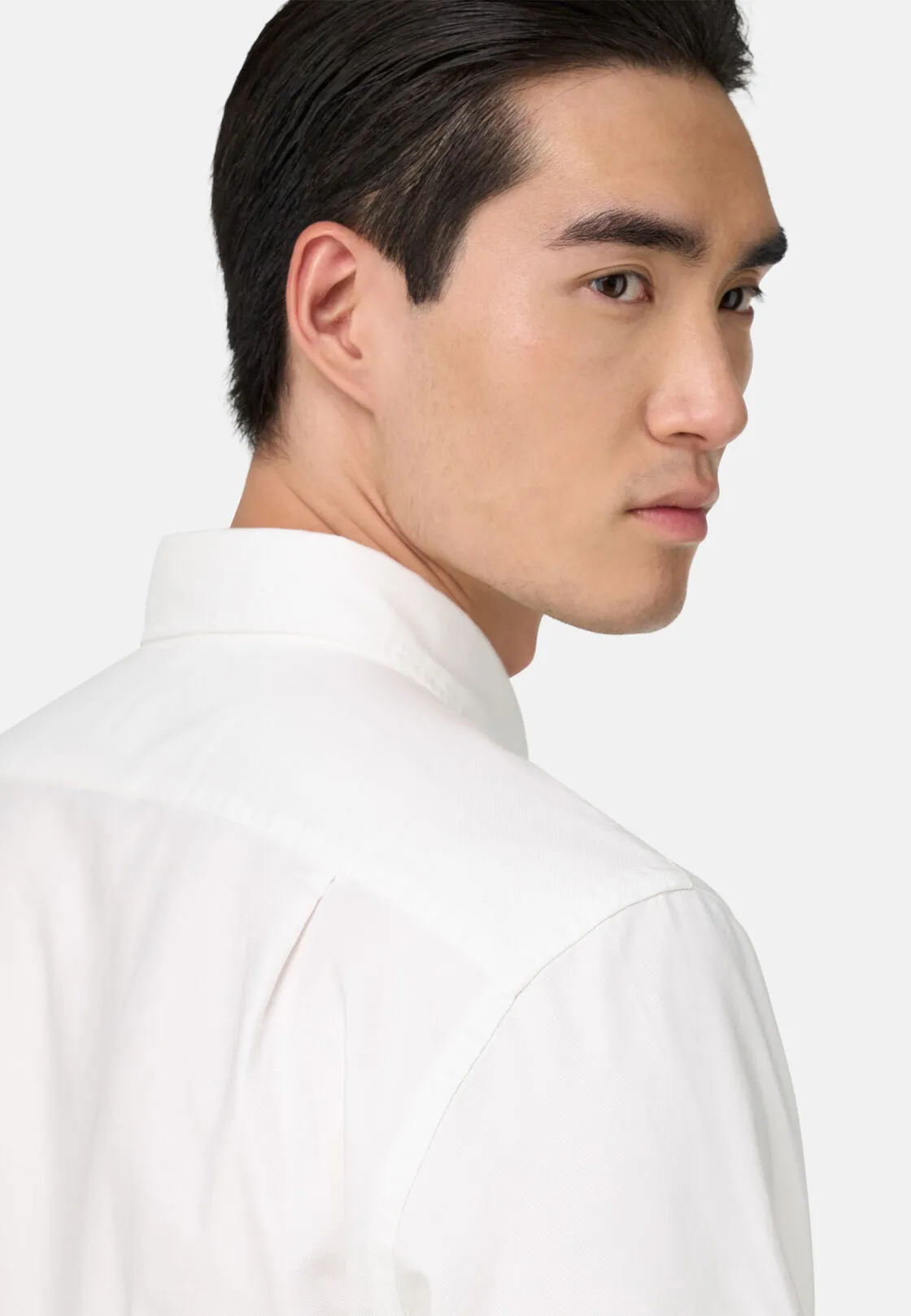 Boggi, Camicia In Oxford Di Cotone Regular Fit, Uomo, Bianco, Taglia: M - immagine 4