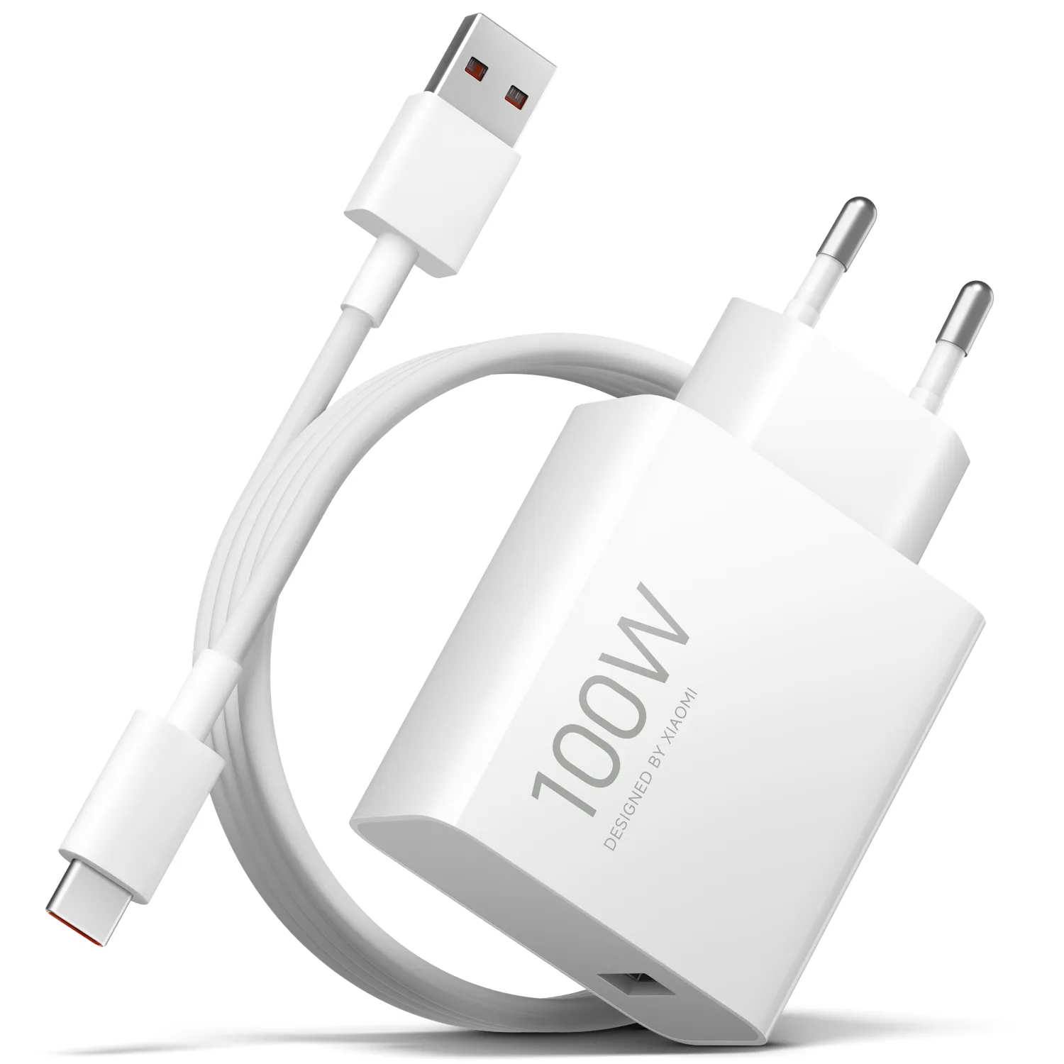 Caricatore di Rete con Cavo USB-C Xiaomi MY-19-ER, 100W, 6.1A, 1 x USB-A, Bianco BHR095VEU - immagine 1