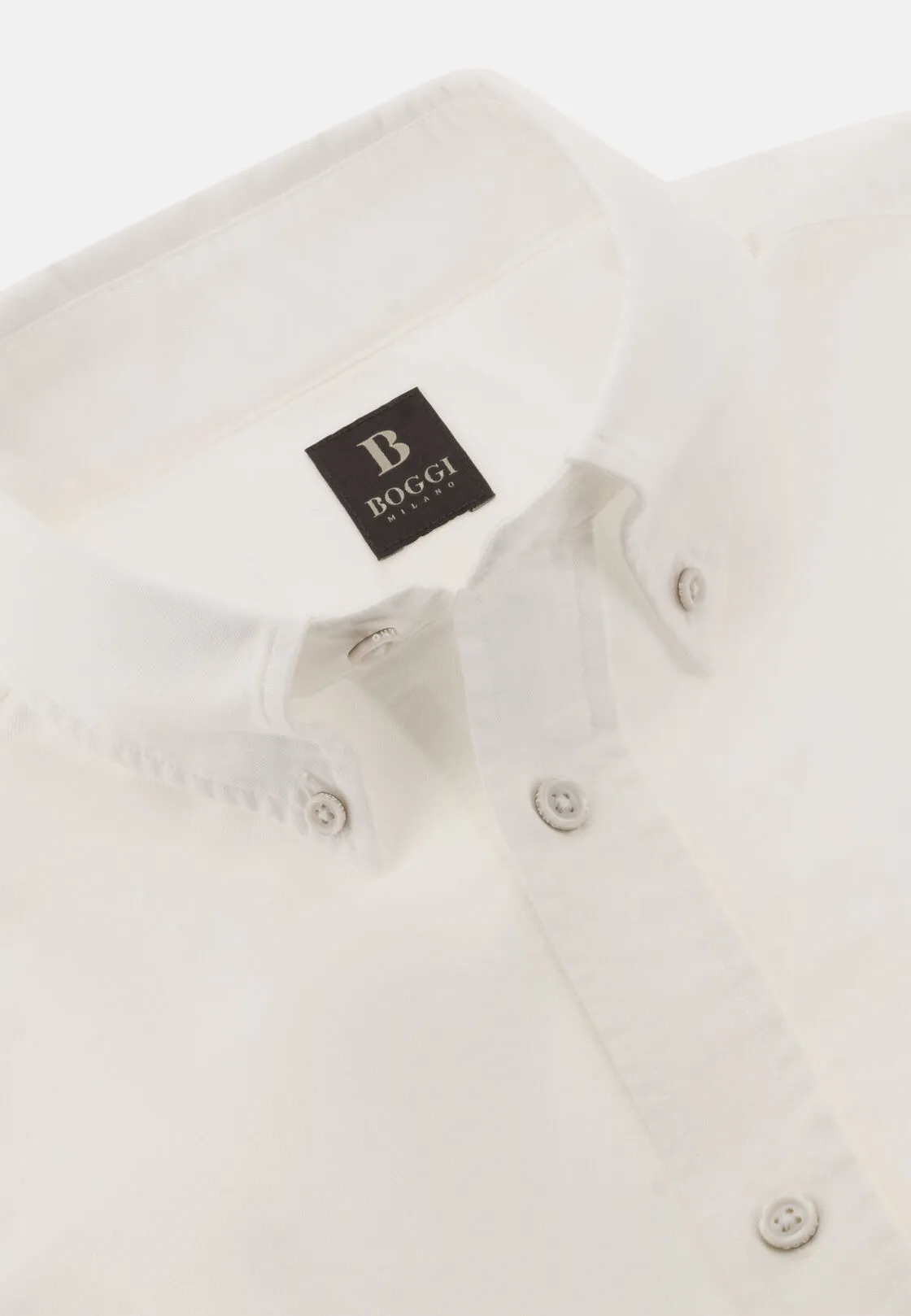 Boggi, Camicia In Oxford Di Cotone Regular Fit, Uomo, Bianco, Taglia: XL - immagine 5