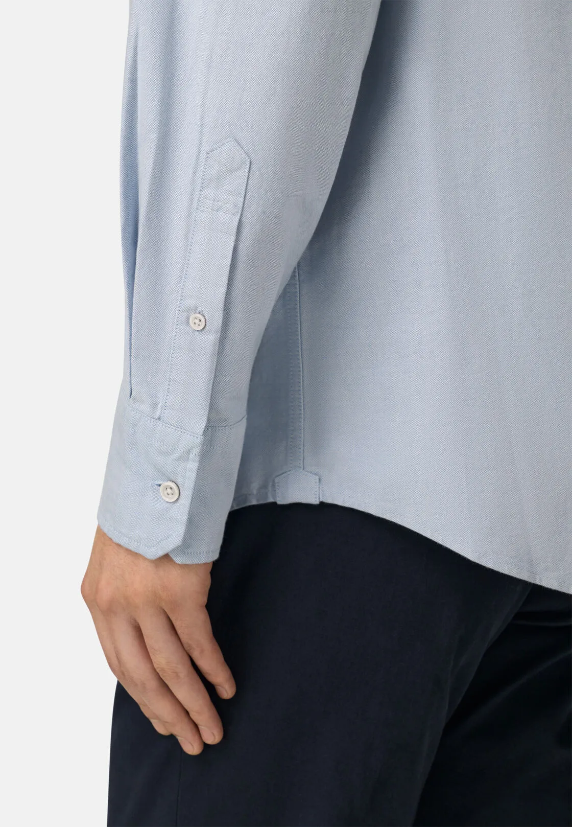 Boggi, Camicia In Oxford Di Cotone Regular Fit, Uomo, Azzurro, Taglia: M - immagine 4