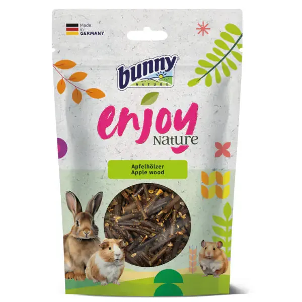 Bunny Enjoy Nature Snack per conigli Legno di melo - 100 gr - Mangime per conigli - immagine 1