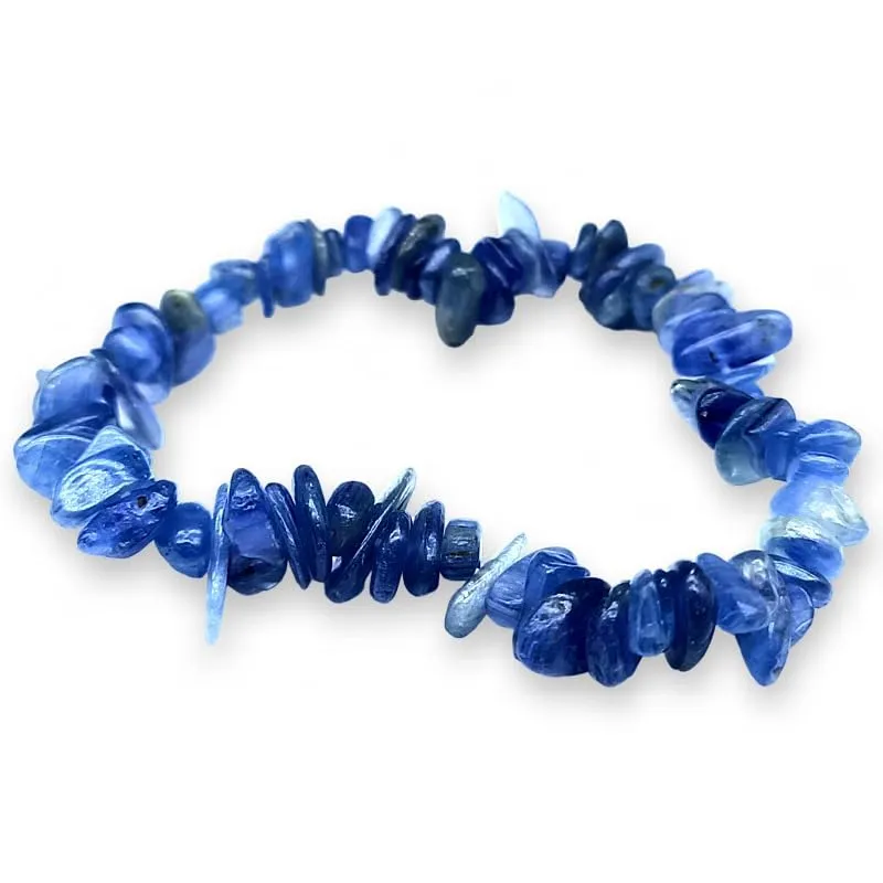 Bracciale chips braccialetto pietra vera naturale (CIANITE KYANITE) - immagine 1