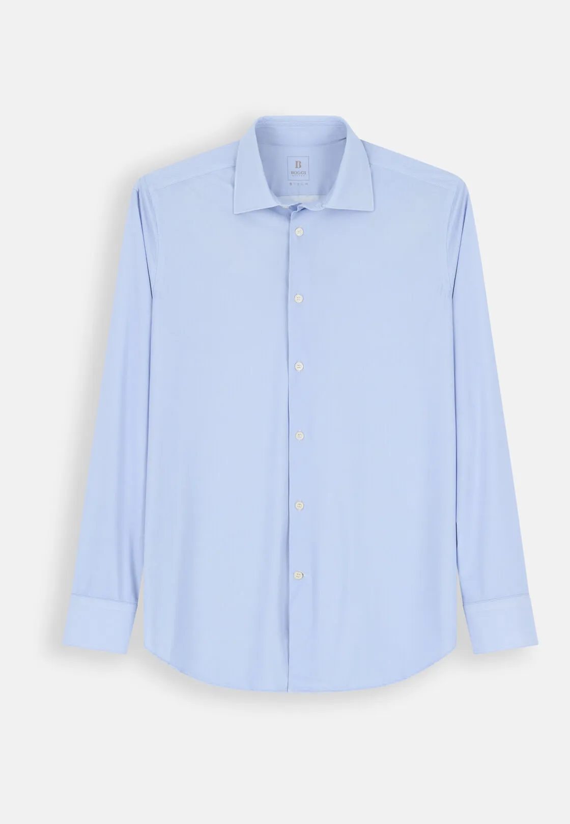 Boggi, Camicia Resca In Nylon Elasticizzato Slim Fit B Tech, Uomo, Azzurro, Taglia: XXL - immagine 6