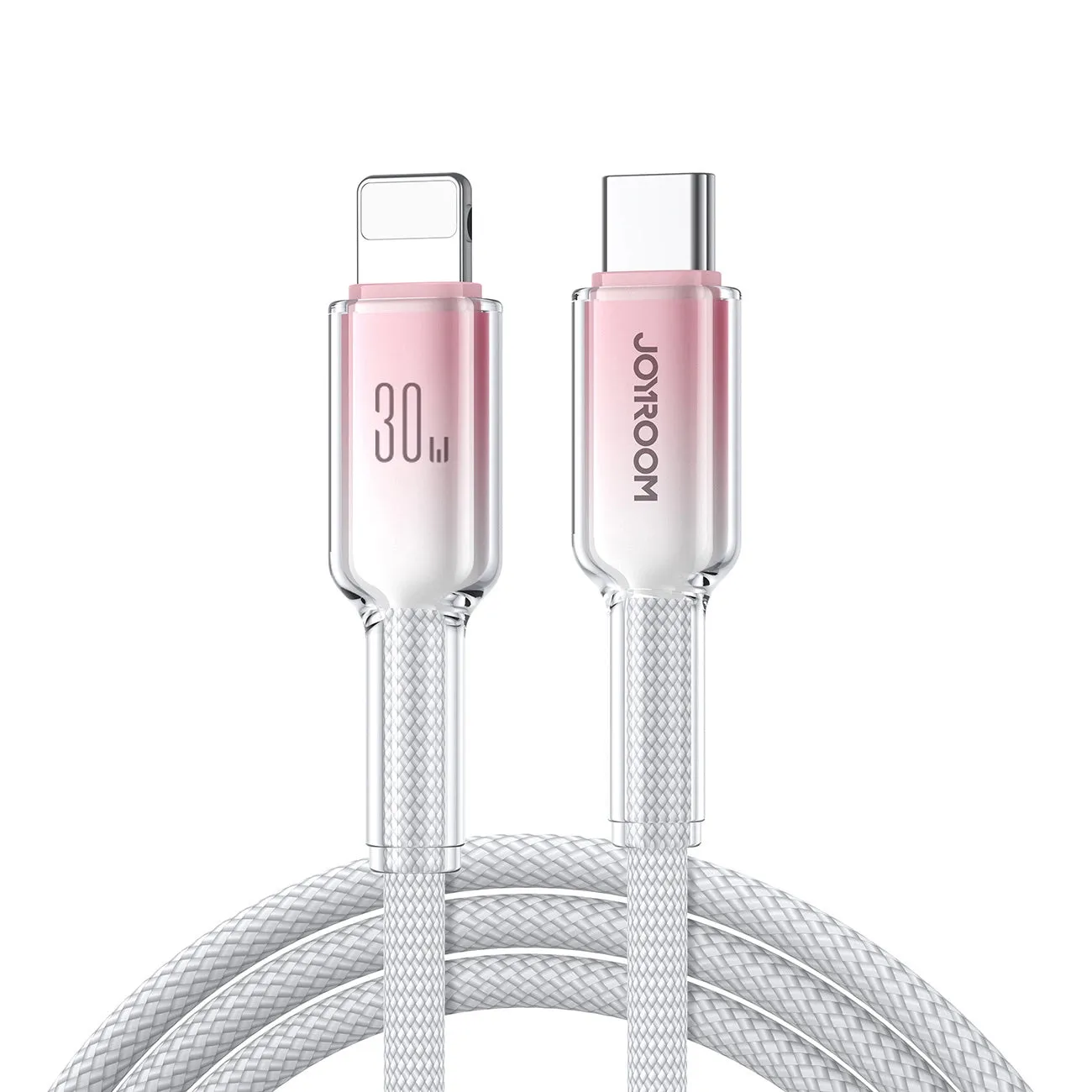 Cavo Dati e Ricarica USB-C - Lightning Joyroom S-A42, 30W, 1,2m, Bianco - immagine 1