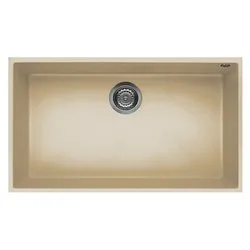 Lavello 1 vasca (76x44cm) QUADRA 130 SOTTOTOP Champagne Satinato LKQ13095BSO - immagine 1