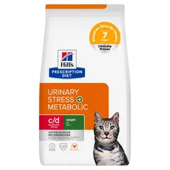 Hill's Prescription Diet c/d Urinary Stress + Metabolic Feline 3 kg - Dieta veterinaria per gatti - immagine 1