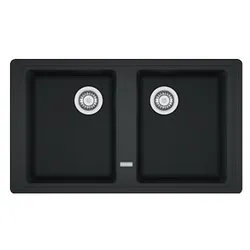 Lavello 2 vasche (86x50cm) Bfg 620 BOSTON Nero Opaco 114 0276 140 - immagine 1