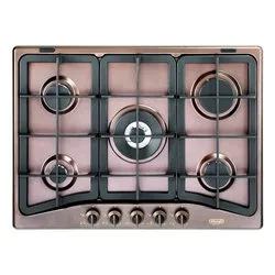 Piano cottura gas 5 zone COUNTRY Rof 57 Pro Rame (70cm) - immagine 1
