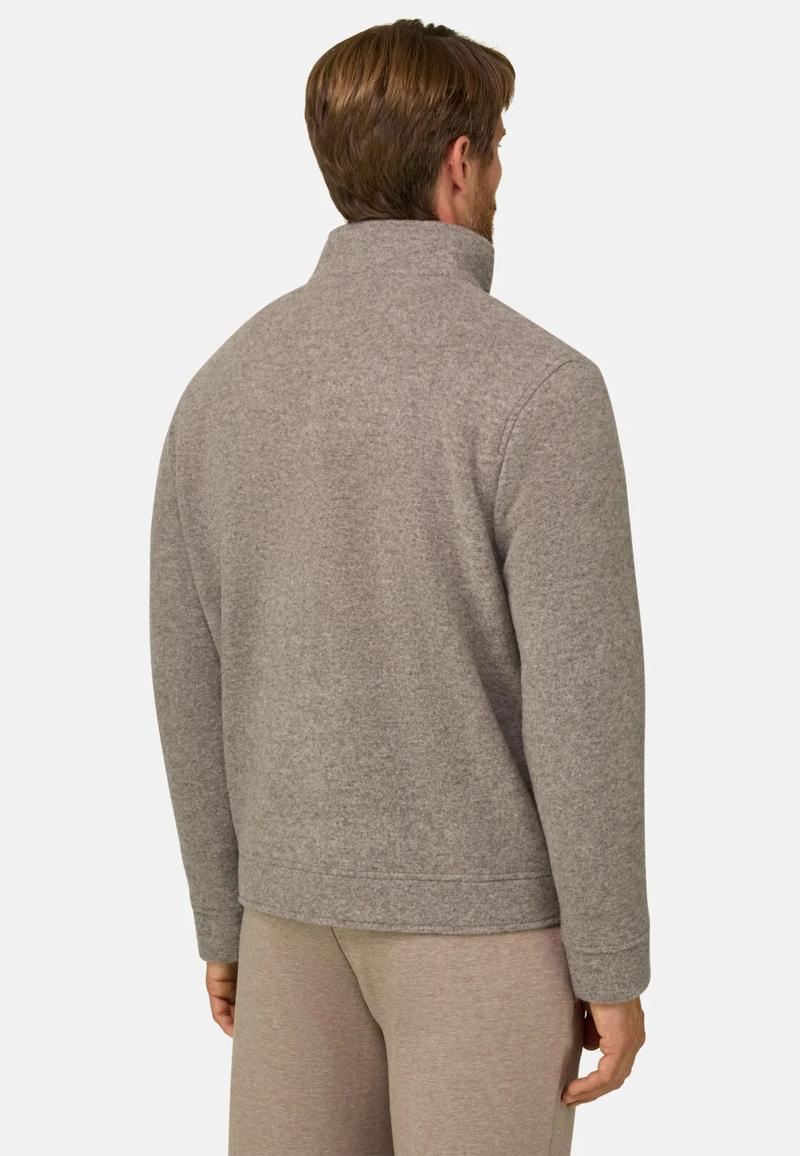 Boggi, Giubbotto In Misto Lana Cashmere Melange, Uomo, Grigio, Taglia: L - immagine 4