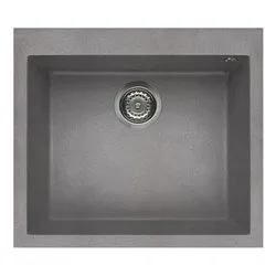 Lavello 1 vasca (57x50cm) QUADRA 105 Cemento Opaco LGQ10548 - immagine 1