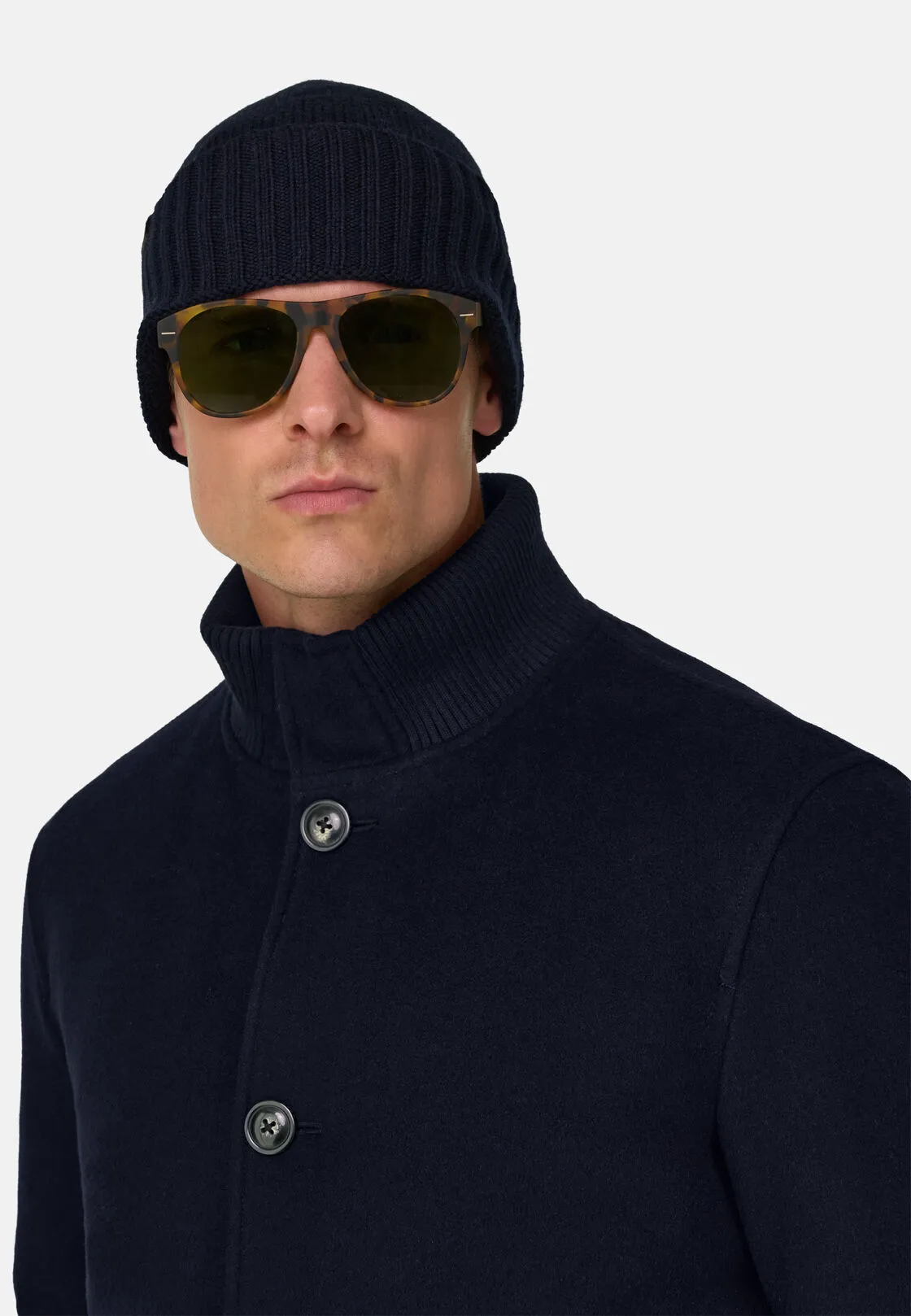 Boggi, Giubbotto Imbottito In Lana Cashmere, Uomo, Navy, Taglia: M - immagine 5