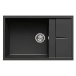 Lavello 1 vasca (78x50cm) UNICO 310 Nero Opaco LGU31040 - immagine 1