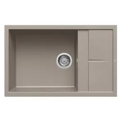 Lavello 1 vasca (78x50cm) UNICO 310 Tortora Opaco LGU31043 - immagine 1