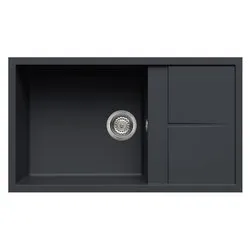 Lavello 1 vasca (86x50cm) UNICO 410 Antracite Opaco LGU41059 - immagine 1