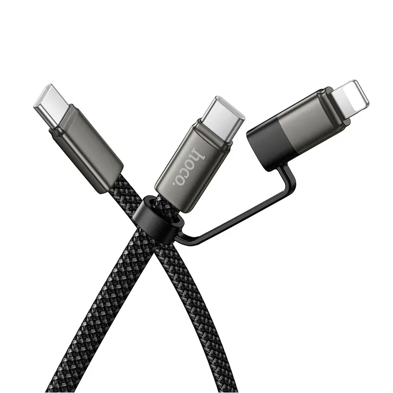 Cavo Dati e Ricarica USB-C - Lightning / USB-C HOCO X125, 60W, 1m, Nero - immagine 1