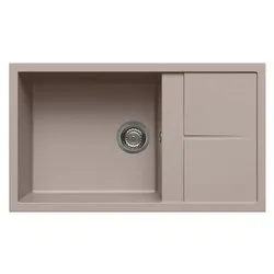 Lavello 1 vasca (86x50cm) UNICO 410 Tortora Opaco LGU41043 - immagine 1