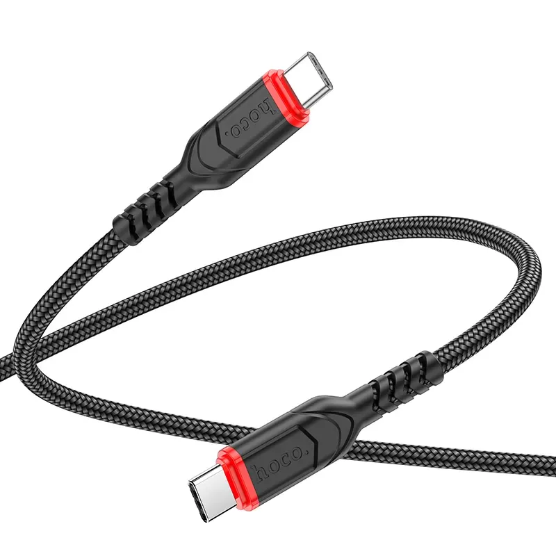 Cavo Dati e Ricarica USB-C - USB-C HOCO X59 Victory, 60W, 3m, Nero - immagine 1