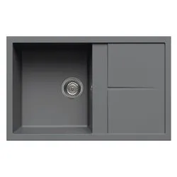 Lavello 1 vasca (79x50cm) UNICO 300 Titanium Metal LMU30073 - immagine 1