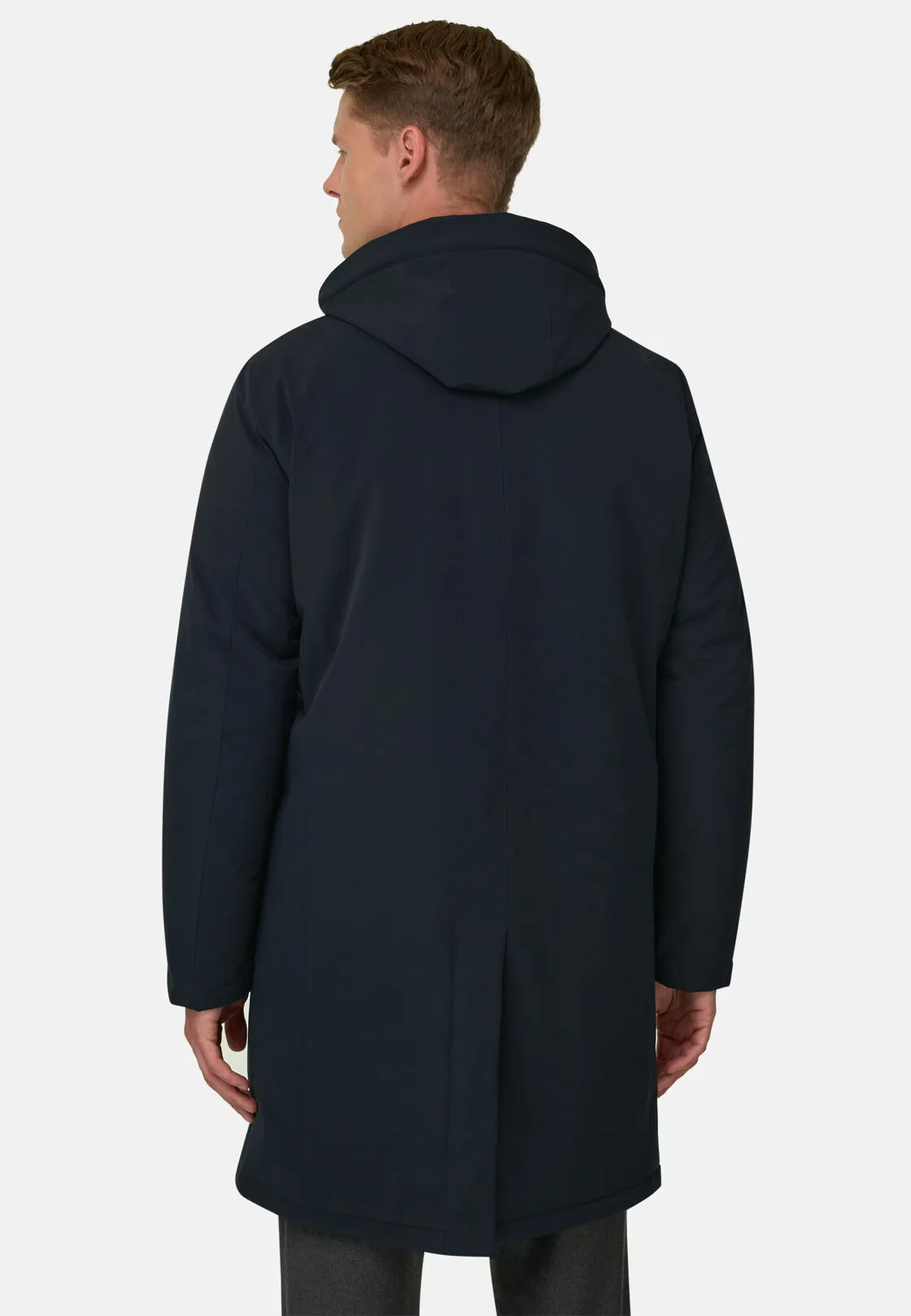 Boggi, Impermeabile In Tessuto Tecnico, Uomo, Navy, Taglia: M - immagine 4