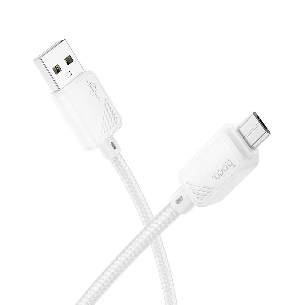 Cavo Dati e Ricarica USB-A - microUSB HOCO X113, 18W, 1m, Bianco - immagine 1