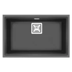 Lavello 1 vasca (69x43,8cm) KARISMA 120 SOTTOTOP Concrete grey Satinato LKK12099BSO - immagine 1
