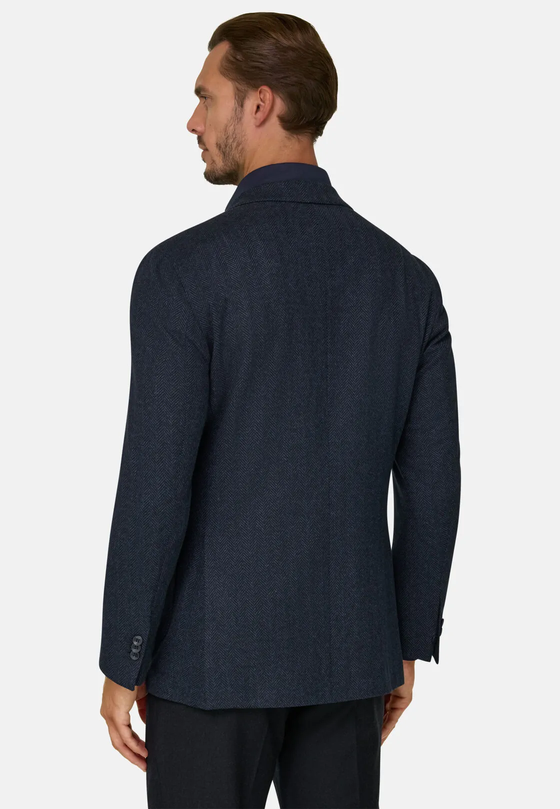 Boggi, Giacca Resca Misto Cotone, Uomo, Navy, Taglia: 54 - immagine 4