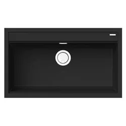 Lavello 1 vasca (86x51cm) BEST 360 Nero Opaco LGB36040 - immagine 1