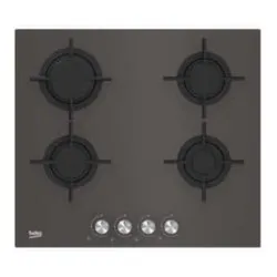 Piano cottura gas 4 zone Hilg 64222 Szg Grigio pietra (60cm) - immagine 1