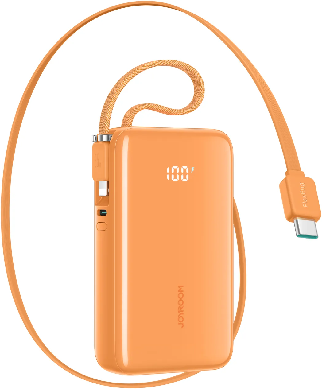 Batteria Esterna Joyroom JR-PR2L, 10000mAh, 35W, QC + PD, 1 x Lightning - 2 x USB-C, Arancione - immagine 1