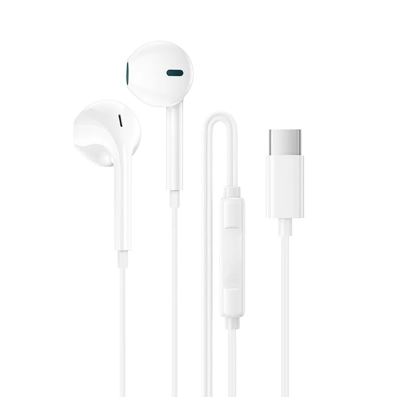 Auricolare USB-C Borofone BM100 Fuente, Bianco - immagine 1