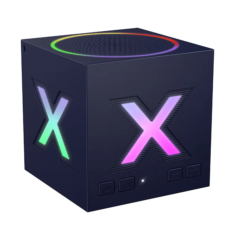 Altoparlante Portatile Bluetooth Borofone BR101 Rubik, 5W, TWS, RGB, Blu - immagine 1