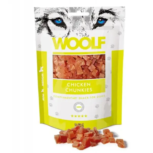Woolf morbidi bocconcini Snack Monoproteico per cani Pollo - immagine 1