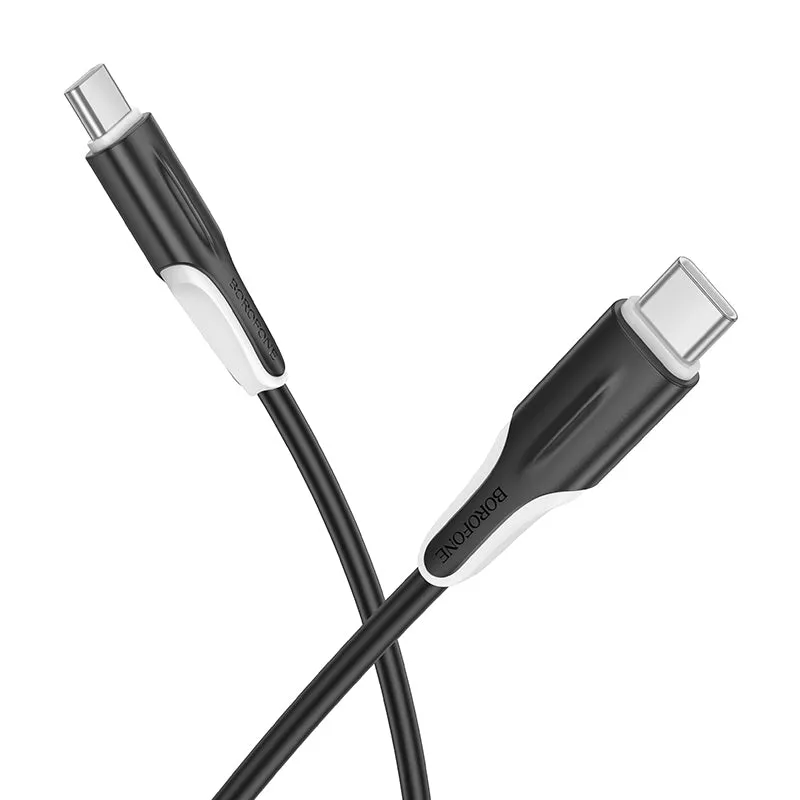 Cavo Dati e Ricarica USB-C - USB-C Borofone BX119 New, 60W, 1m, Nero - immagine 1