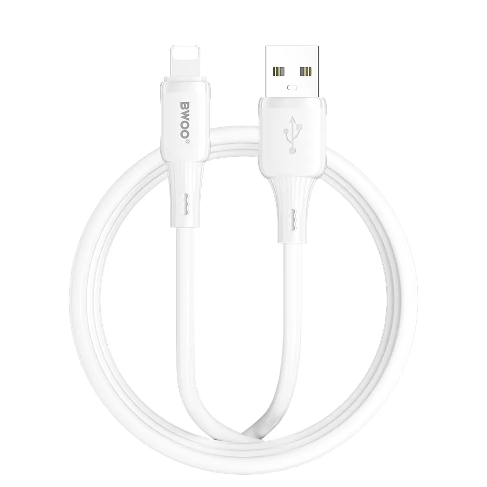 Cavo Dati e Ricarica USB-A - Lightning BWOO X329L, 15W, 1m, Bianco - immagine 1