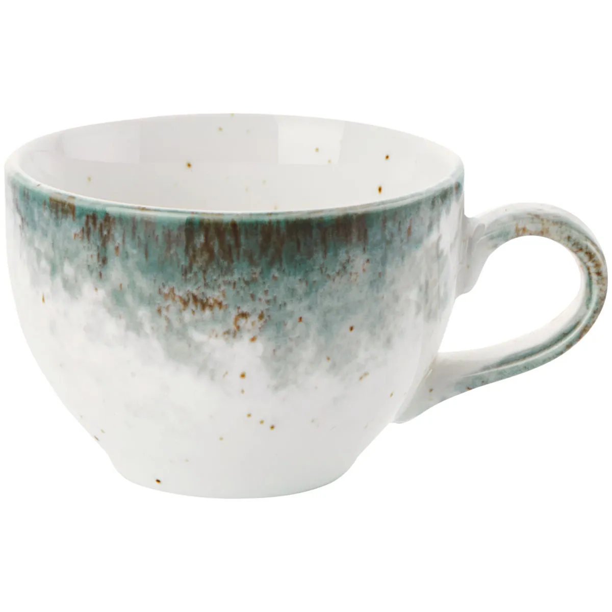 6x VEGA Tazza cappuccino Purior; 200 ml, 8.5x6 cm (ØxH); bianco/petrolio; rotonda; 6 pz. / Pacco - immagine 1